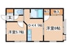 アルテメゾン 2DKの間取り