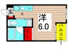 Moana Court Kitaayase 1Kの間取り