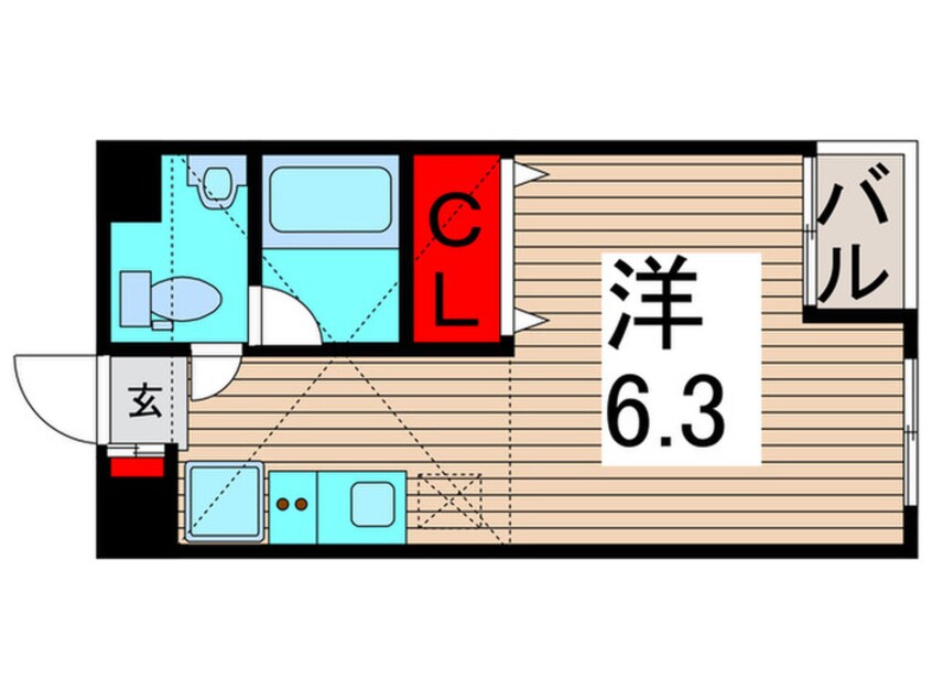 間取図 Moana Court Kitaayase