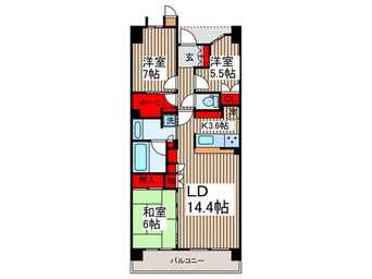 間取図 東京フロントコ－ト(A804)