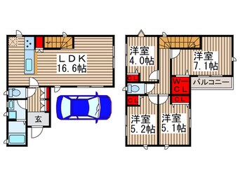 間取図 Kolet六実