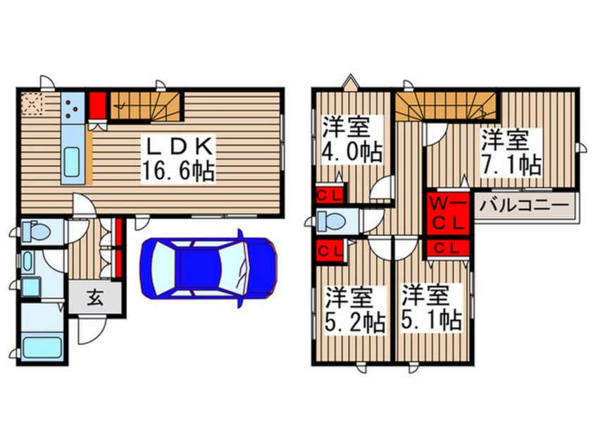 間取図 Kolet六実