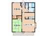 Ｐａｒｋ　Ｗｅｓｔ 2LDKの間取り