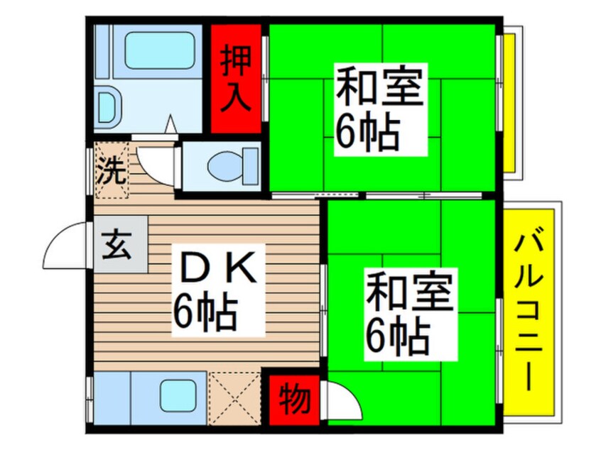 間取図 サンホ－ム柳沢