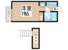 シュロス早稲田１ 1Rの間取り