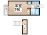 シュロス早稲田１ 1Rの間取り