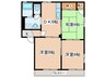 ドミール茅ケ崎 3DKの間取り