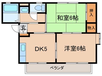 間取図 シャトル武蔵野台B