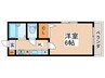 エスポワール 1Kの間取り
