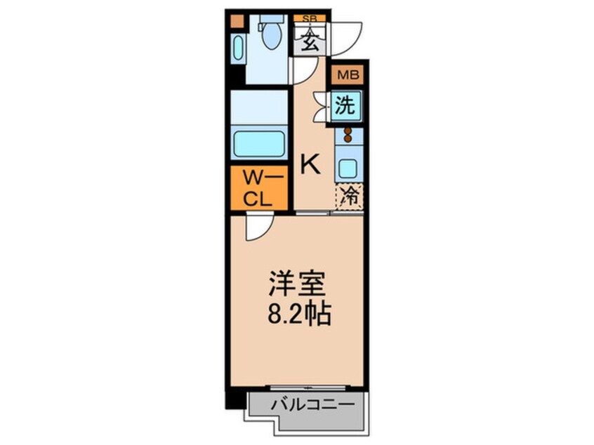 間取図 カスタリア大森Ⅲ