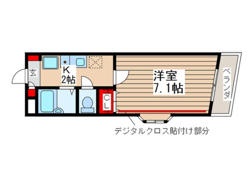 間取図 ＡＲＲＯＷＳ－Ｂ