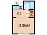 片町ハイツ 1Kの間取り