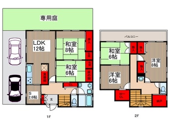 間取図 仮）安行領根岸貸家
