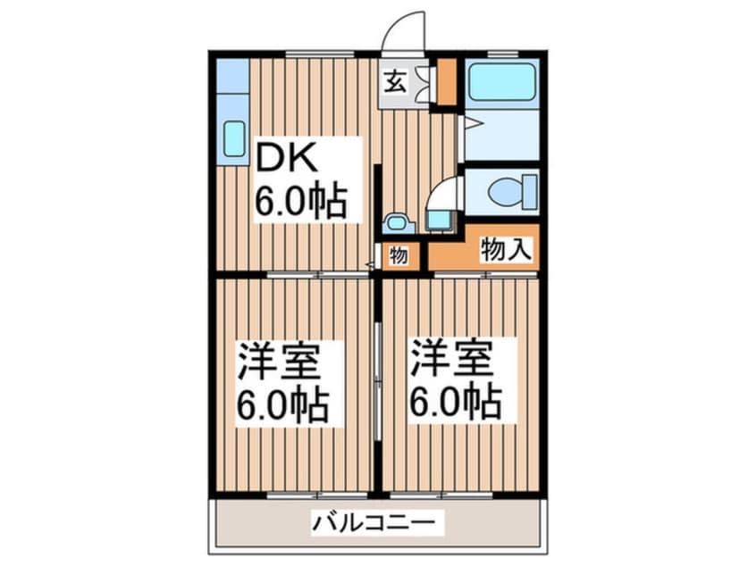 間取図 なとりハイツ
