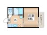 ＫＴドミ－ル 1Kの間取り