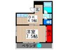 斎藤ビル 1DKの間取り