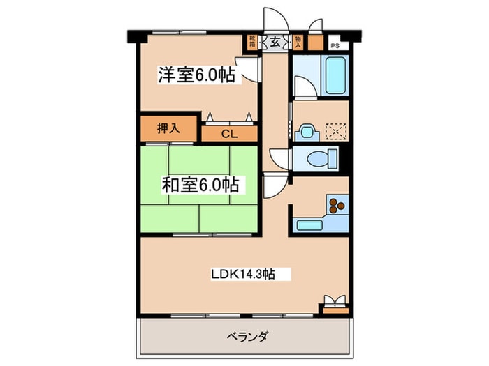 間取り図 ア－ク本厚木