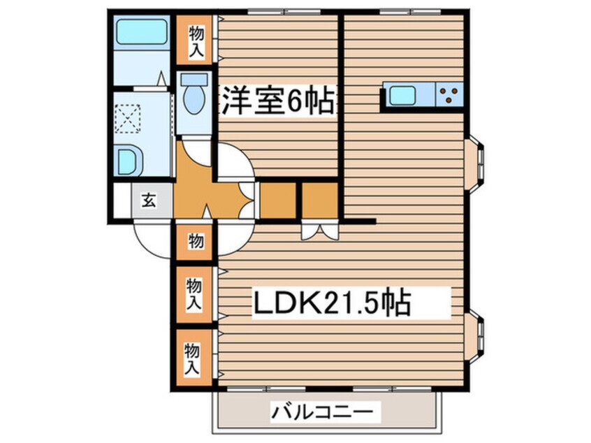 間取図 日新花崎ビレッジB