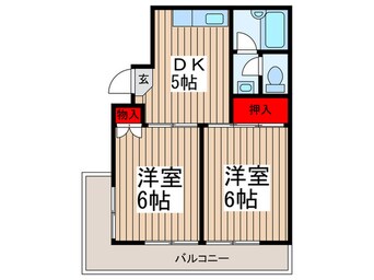 間取図 シャト－ル上青木