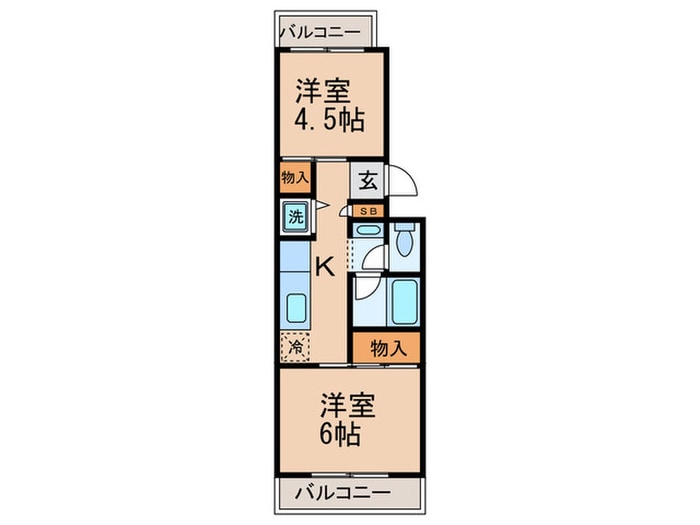 間取り図 サルイハイツ