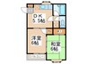 ハイツサクマ 2DKの間取り