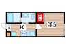 コモド日吉本町 1Kの間取り