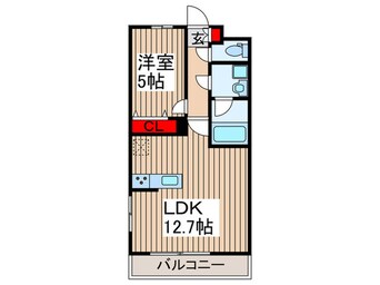 間取図 キャトルセゾン宮原