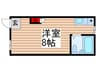 シティパル高田 1Rの間取り