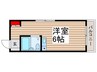 シティパル高田 1Rの間取り