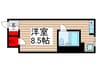シティパル高田 1Rの間取り