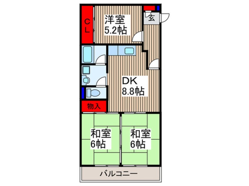 間取図 サンハイツ二上