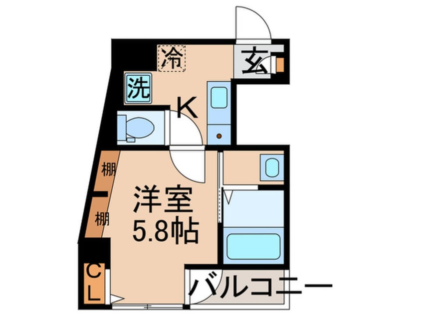 間取図 Ｄ  ｃｏｕｒｔ  金町駅前