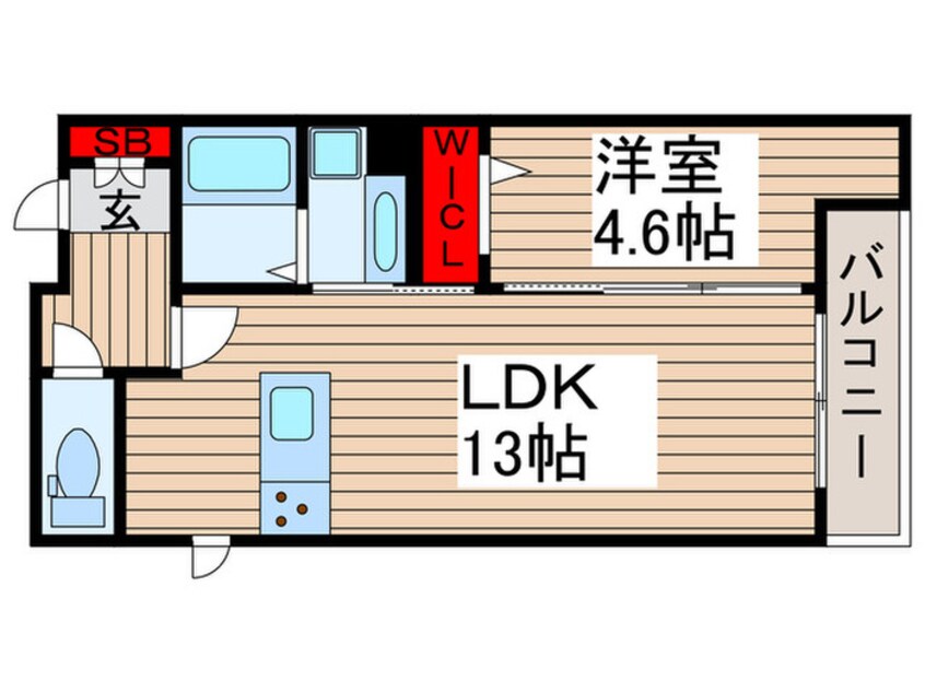 間取図 レクシア西保木間