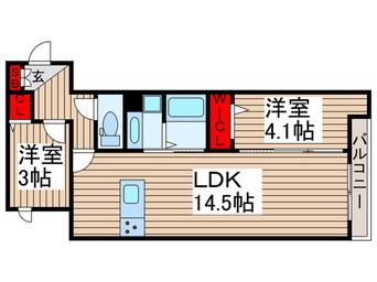 間取図 レクシア西保木間