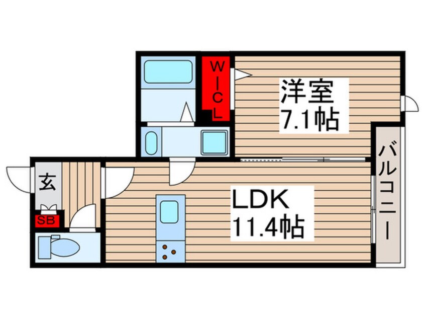 間取図 レクシア西保木間