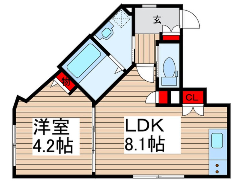 間取図 FR.imp門前仲町