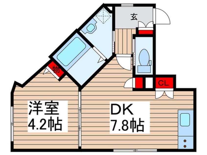 間取図 FR.imp門前仲町