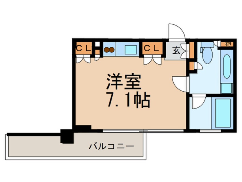 間取図 カスタリア戸越