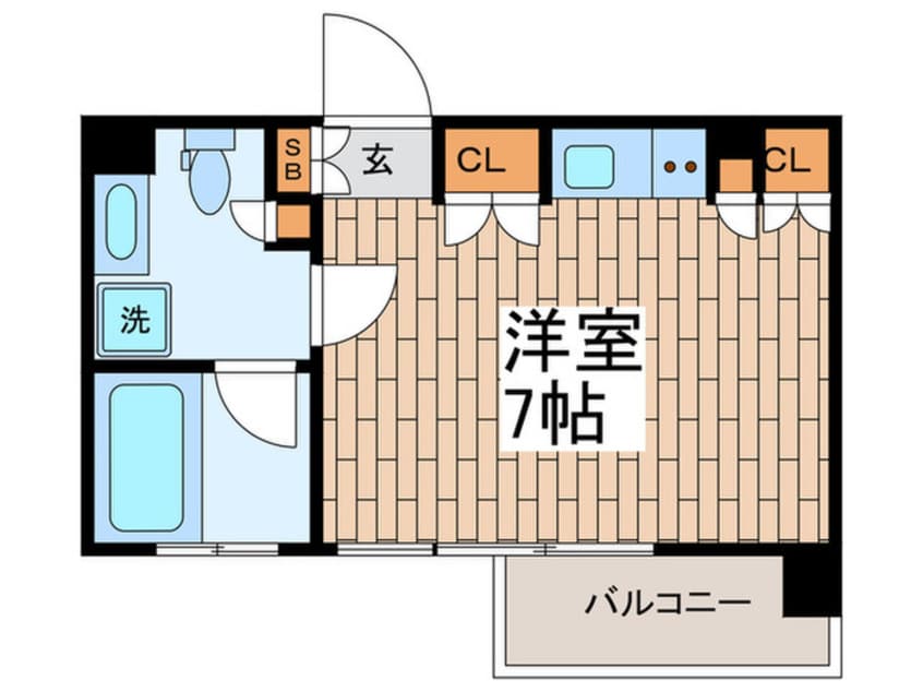 間取図 カスタリア戸越