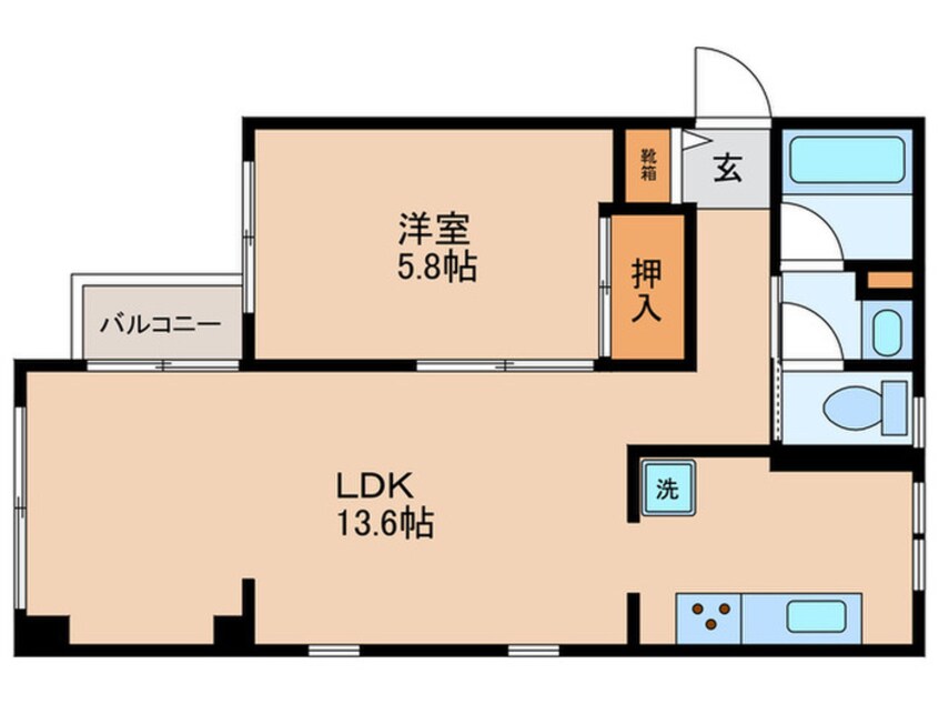 間取図 ポプリ蓮沼