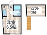 ニュ－コ－トくぬぎ山 1Rの間取り