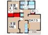 サンハウス今井Ａ 2DKの間取り