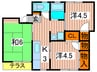 サンハウス今井Ａ 3Kの間取り