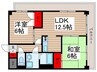 プラチナＫＯＤＡヒルズ 2LDKの間取り