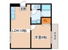 レバランス畑口 1LDKの間取り