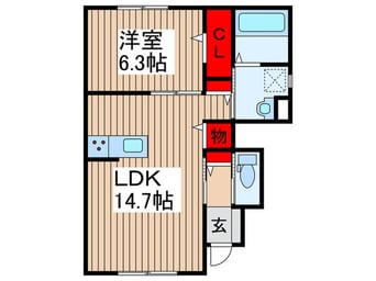 間取図 上小町さくら
