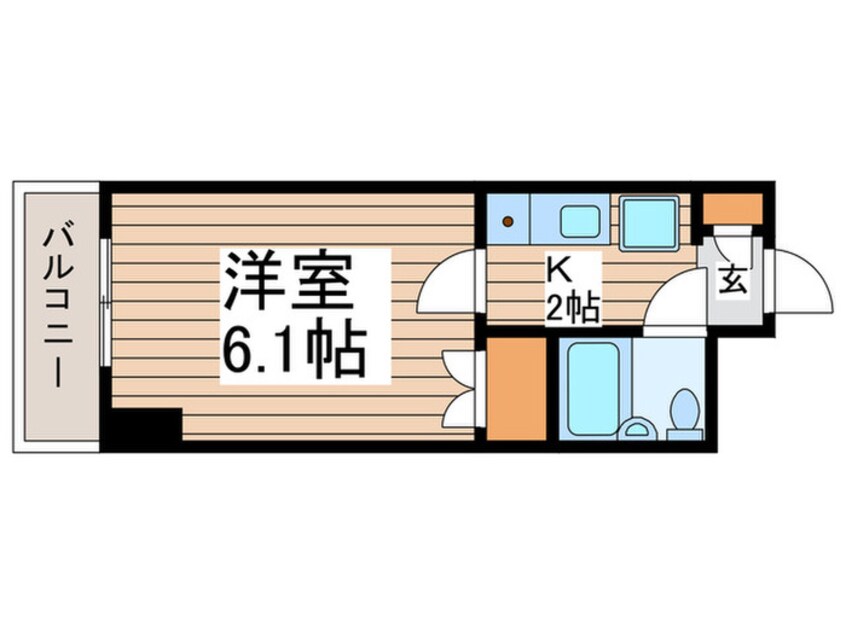 間取図 菱和ﾊﾟﾚｽ月島