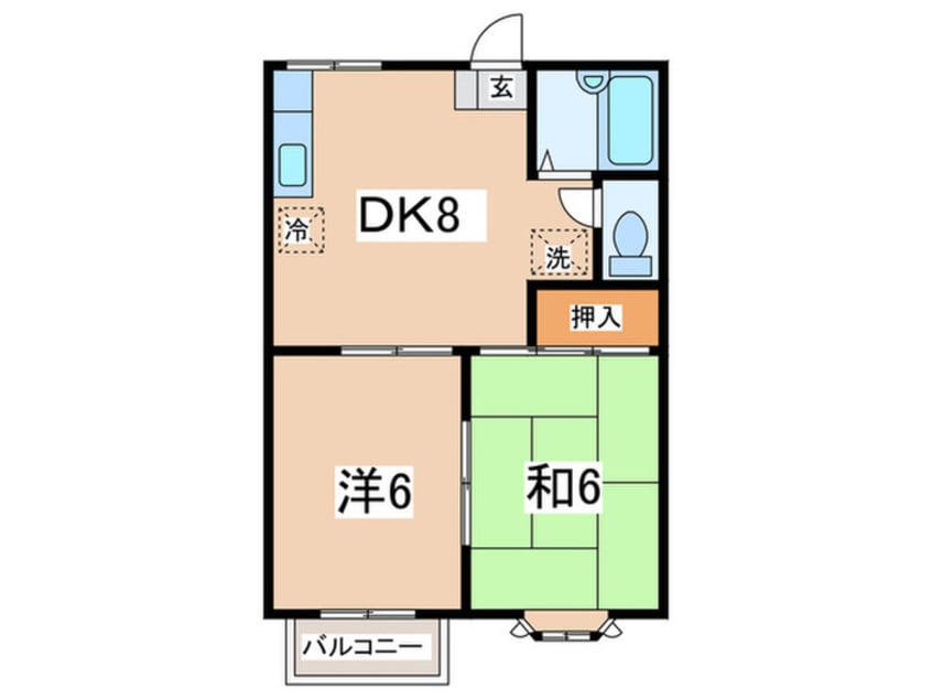 間取図 レーベンハイムＢ