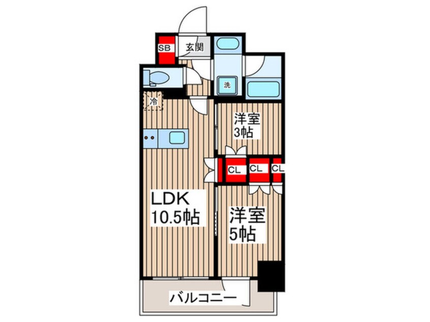間取図 パークアクシス錦糸公園