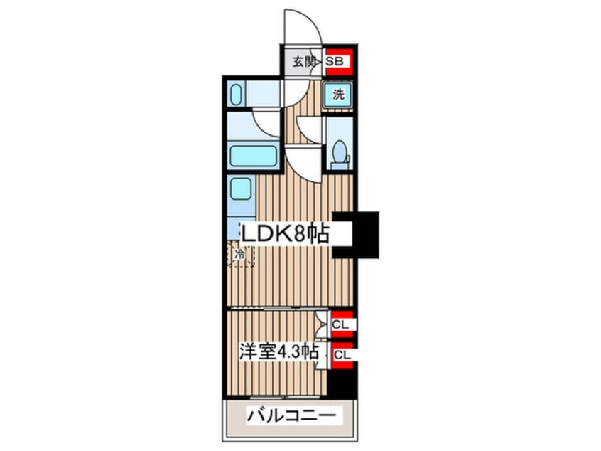 間取図 パークアクシス錦糸公園
